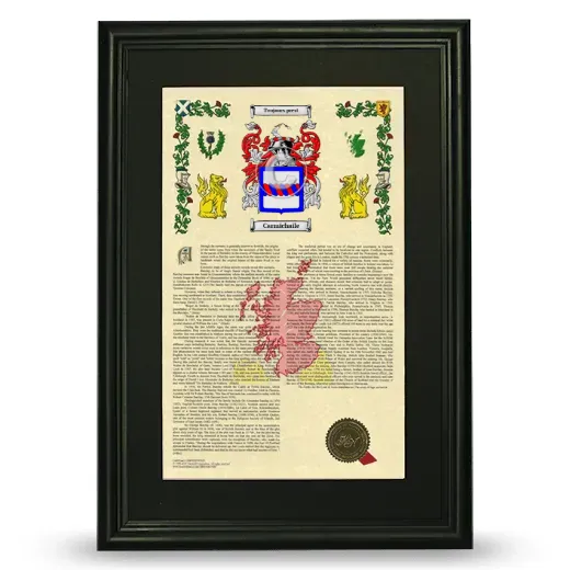 Carmichaile Deluxe Armorial Framed - Black