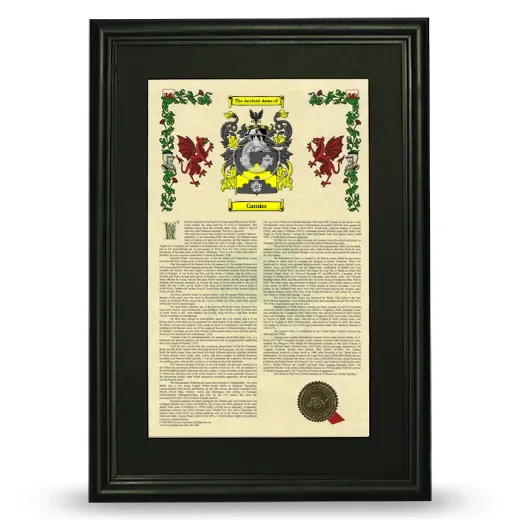 Carniss Deluxe Armorial Framed - Black