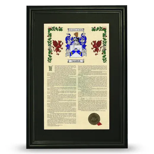 Carraditch Deluxe Armorial Framed - Black