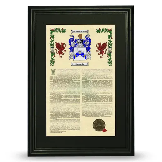 Carradyke Deluxe Armorial Framed - Black