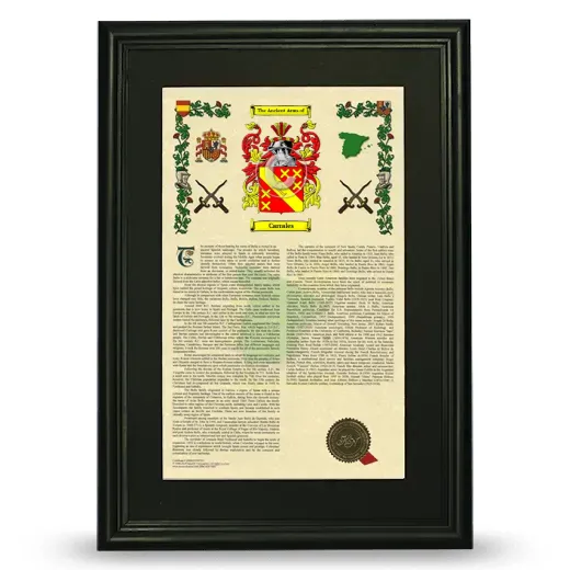Carrales Deluxe Armorial Framed - Black