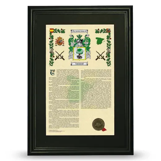 Carrascal Deluxe Armorial Framed - Black