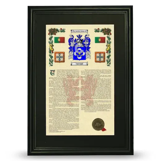Carvajal Deluxe Armorial Framed - Black