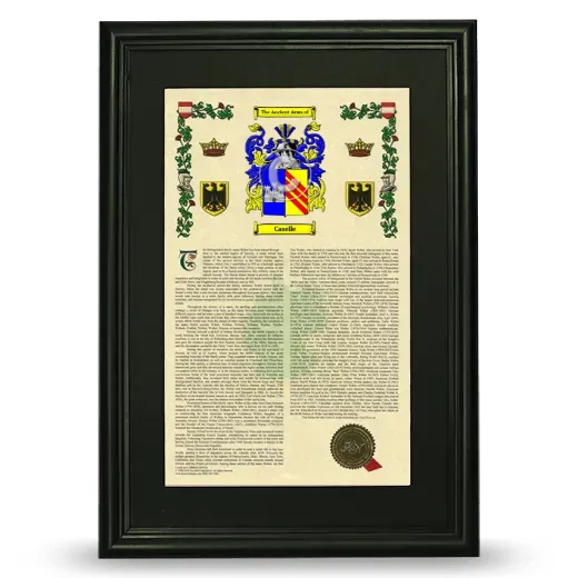 Caselle Deluxe Armorial Framed - Black