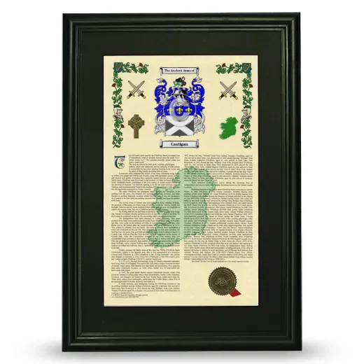 Castigan Deluxe Armorial Framed - Black