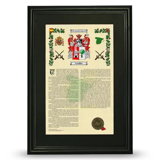 Castillos Deluxe Armorial Framed - Black