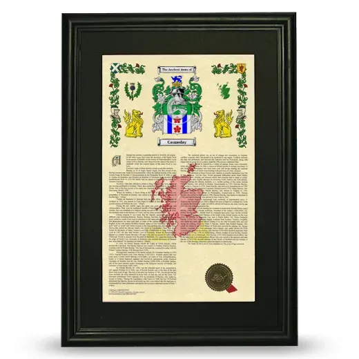 Cauneday Deluxe Armorial Framed - Black