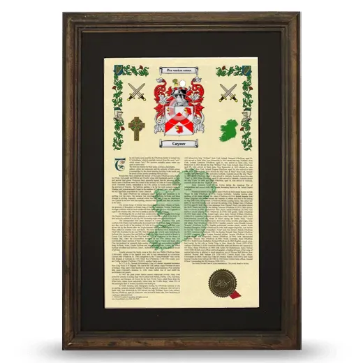 Cayzer Deluxe Armorial Framed - Brown