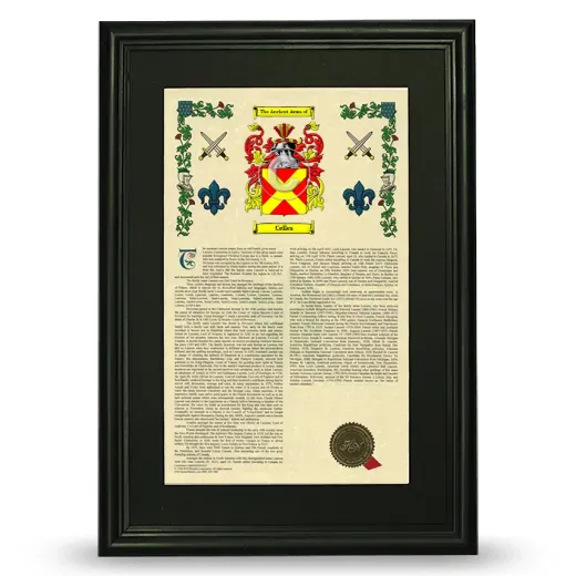 Celles Deluxe Armorial Framed - Black