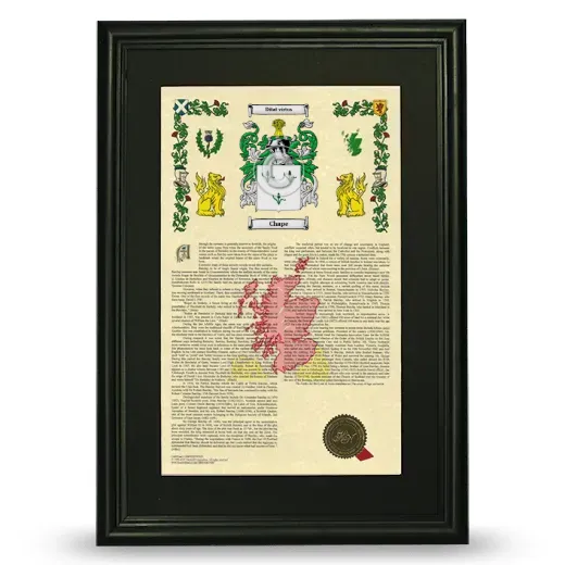 Chape Deluxe Armorial Framed - Black