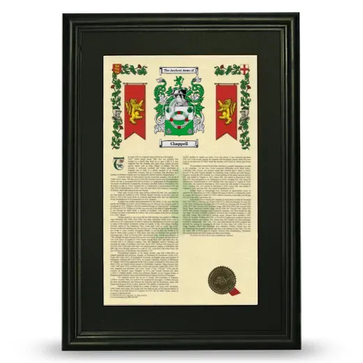 Chappell Deluxe Armorial Framed - Black