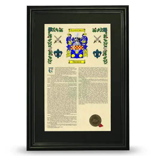 Charamon Deluxe Armorial Framed - Black