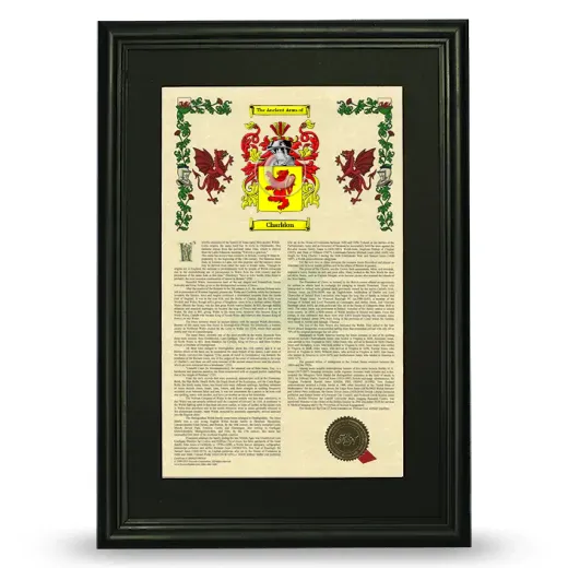 Charldon Deluxe Armorial Framed - Black