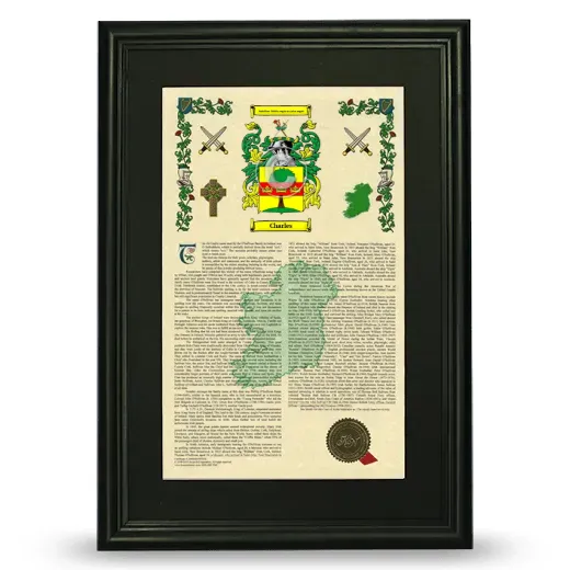 Charles Deluxe Armorial Framed - Black