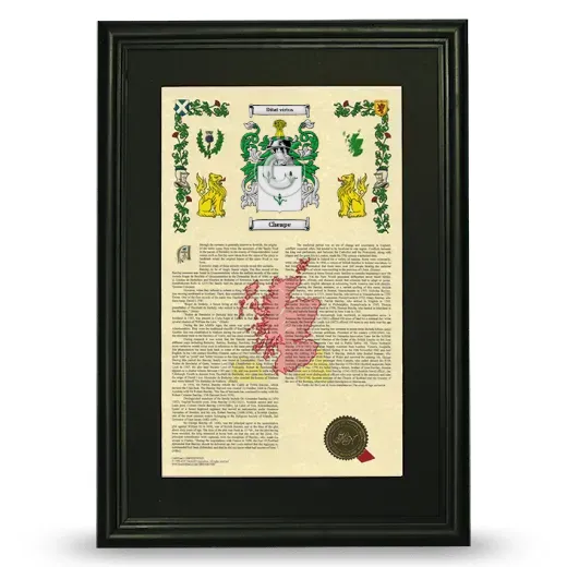 Cheape Deluxe Armorial Framed - Black