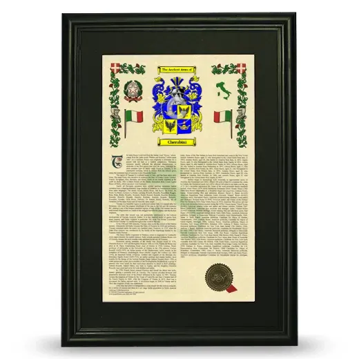 Cherubini Deluxe Armorial Framed - Black