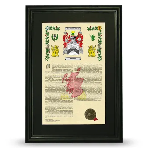 Chillay Deluxe Armorial Framed - Black
