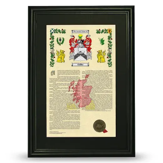 Chilley Deluxe Armorial Framed - Black