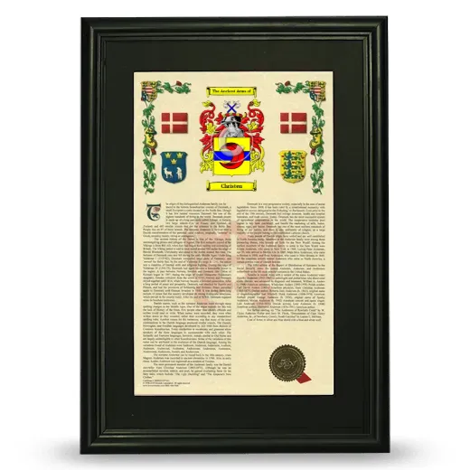 Christen Deluxe Armorial Framed - Black