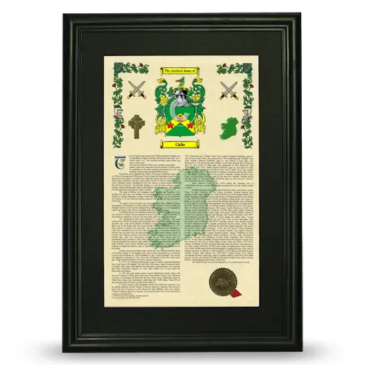 Cirlo Deluxe Armorial Framed - Black