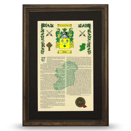 Cleery Deluxe Armorial Framed - Brown
