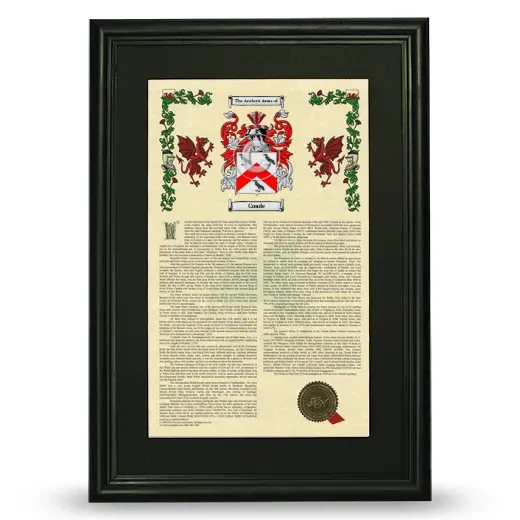 Coade Deluxe Armorial Framed - Black