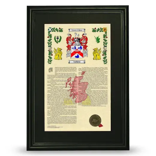 Cochren Deluxe Armorial Framed - Black