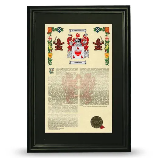 Cockbain Deluxe Armorial Framed - Black