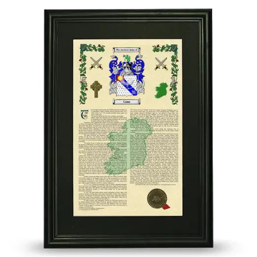 Coen Deluxe Armorial Framed - Black