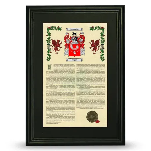 Coggin Deluxe Armorial Framed - Black