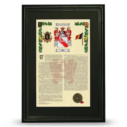 Cohn Deluxe Armorial Framed - Black