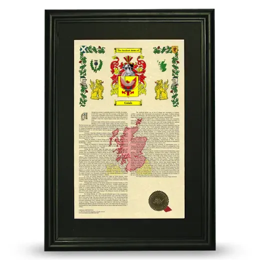 Coish Deluxe Armorial Framed - Black