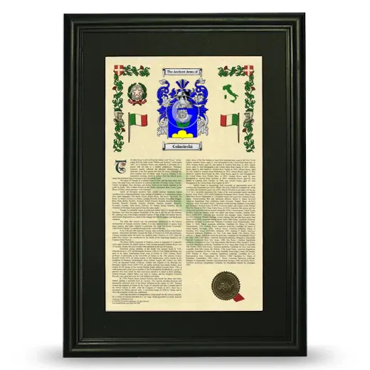 Colacicchi Deluxe Armorial Framed - Black