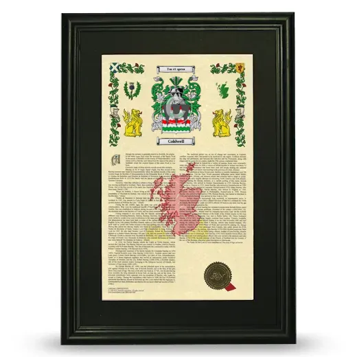 Coldwell Deluxe Armorial Framed - Black