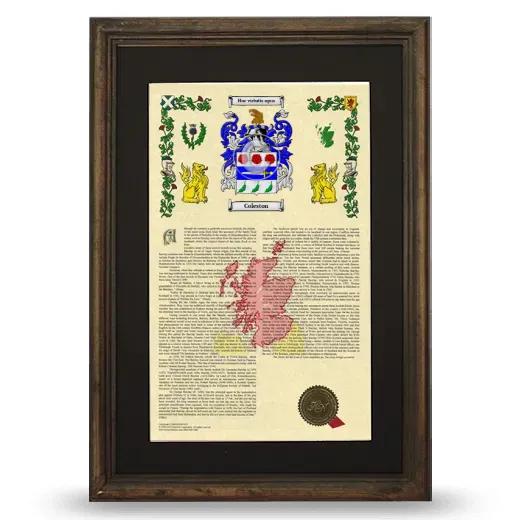 Coleston Deluxe Armorial Framed - Brown