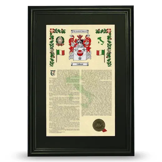 Colozzi Deluxe Armorial Framed - Black