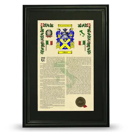 Colucci Deluxe Armorial Framed - Black
