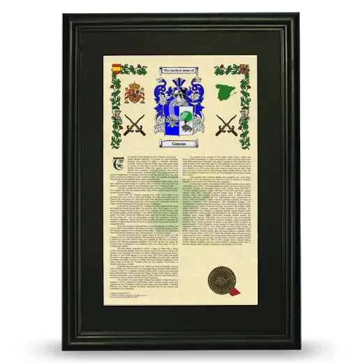 Concas Deluxe Armorial Framed - Black