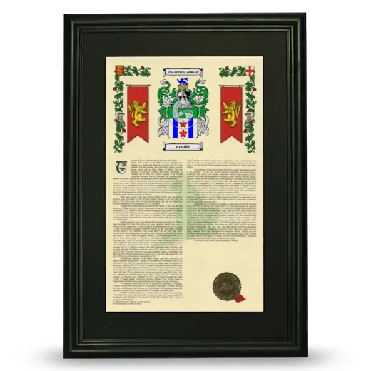 Condie Deluxe Armorial Framed - Black