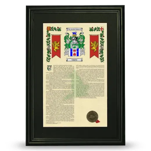 Conety Deluxe Armorial Framed - Black