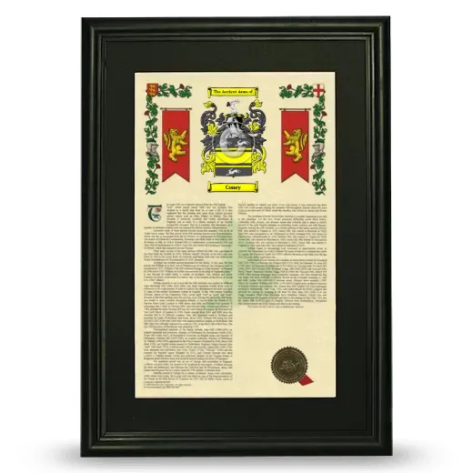 Coney Deluxe Armorial Framed - Black