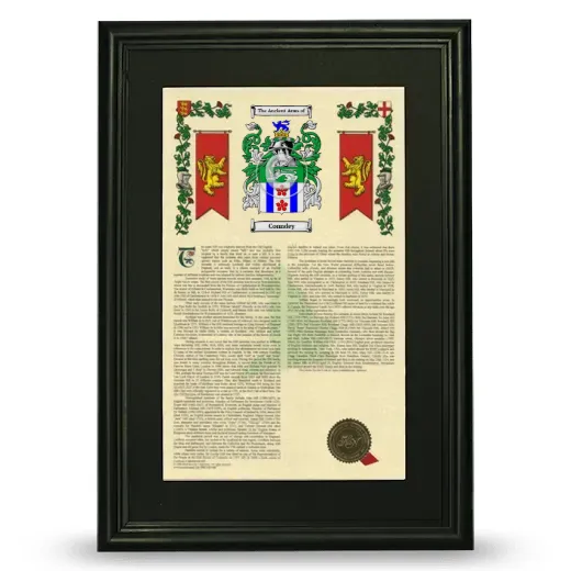 Conndey Deluxe Armorial Framed - Black