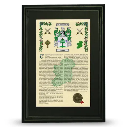 Connon Deluxe Armorial Framed - Black