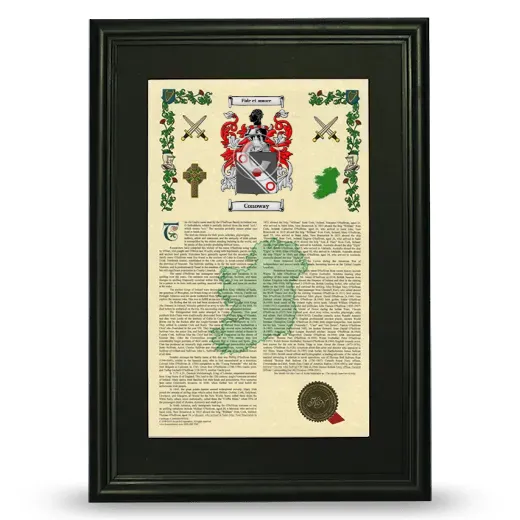 Conoway Deluxe Armorial Framed - Black