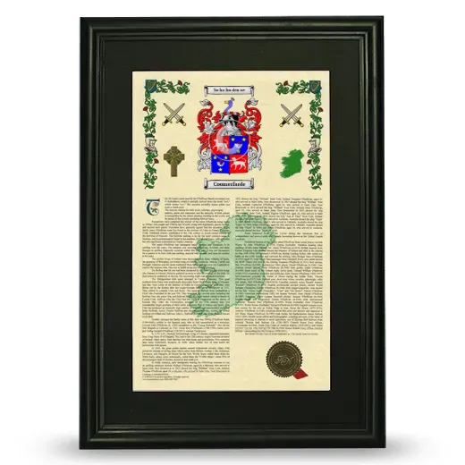 Coomerfarde Deluxe Armorial Framed - Black