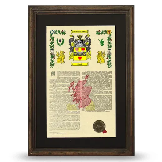 Cords Deluxe Armorial Framed - Brown
