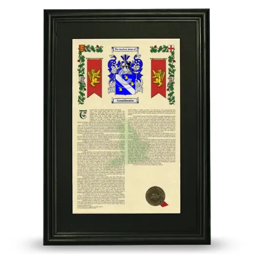 Cornthwaite Deluxe Armorial Framed - Black