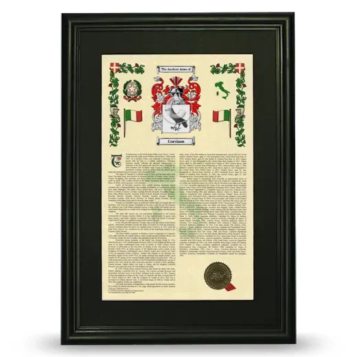 Corvinos Deluxe Armorial Framed - Black