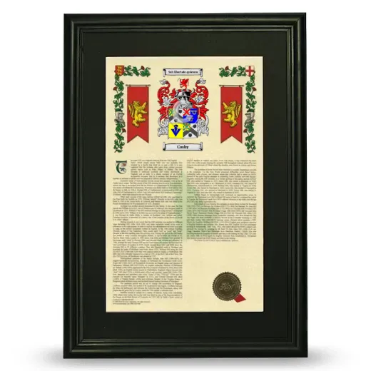 Cosby Deluxe Armorial Framed - Black