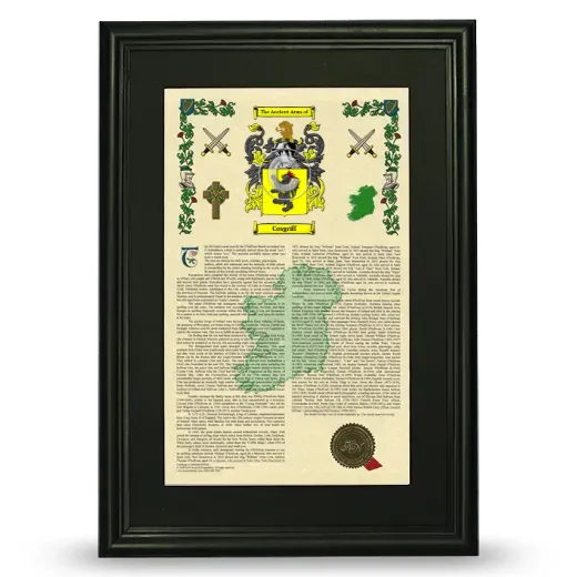 Cosgriff Deluxe Armorial Framed - Black